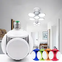 Складна Лампа 2029 (E27), 360 градусів, 40 Вт Led FootballUFO Lamp, Унікальна Світлодіодна Люстра, фото 6