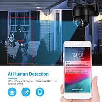 Вулична камера відеоспостереження N3 wifi ip 360/2mp (чорна), Вулична відеокамера, фото 4