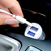 Адаптер HOCO CAR USB DOUBLE Z 1 | Автомобильное зарядное устройство