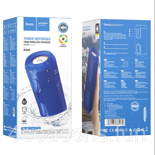 Бездротова колонка Hoco BS48 Artistic Original (Синій), фото 1