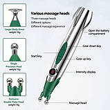 Масажер ручка з 3 головками для терапії Pain Relief Pen | Акупунктурний масажер, фото 7
