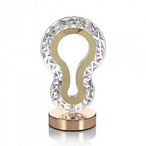Настільна лампа з кристалами і діамантами Creatice Table Lamp 15, Кругла лампа сенсорним перемикачем, фото 4
