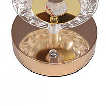 Настільна лампа з кристалами і діамантами Creatice Table Lamp 15, Кругла лампа сенсорним перемикачем, фото 5
