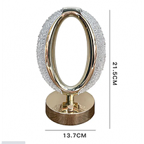 Настільна лампа з кристалами і діамантами Creatice Table Lamp 16, Кругла лампа сенсорним перемикачем, фото 6