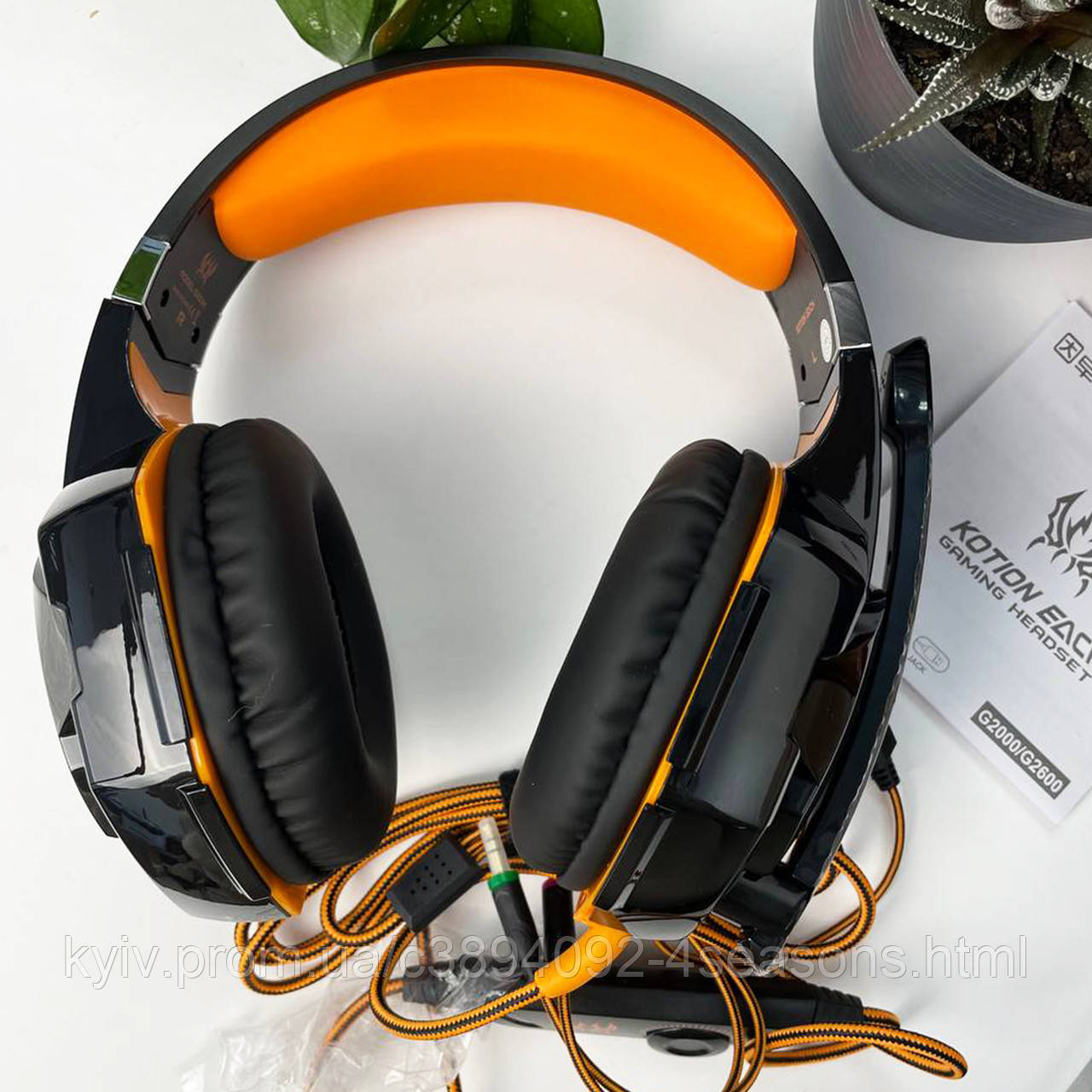 Ігрові навушники Kotion Each G2000 (Помаранчеві), фото 1