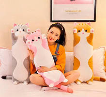 М'яка іграшка подушка Кіт батон обіймашка 50см