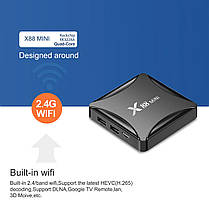 Смарт-ТВ приставка X88 mini 2/16, Смарт бокс для телевізора, фото 3