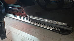 Бокові пороги Line 2 шт  алюміній для Nissan Pathfinder R52 2012-2024/рр