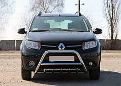 Передня дуга WT003 нерж. 51 мм для Renault Sandero 2013-2024 рр