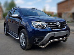 Кенгурятник WT007 нерж. для Dacia Duster 2018-2024 рр