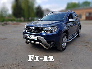 Кенгурятник WT007 нерж. для Dacia Duster 2018-2024 рр, фото 2