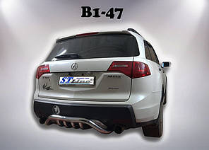 Задній захист B1-47 нерж для Acura MDX 2007-2013рр, фото 2