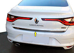 Кромка багажника Sedan  нерж Carmos - Турецька сталь для Renault Megane IV 2016-2024 рр