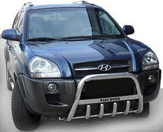 Кенгурятник WT004 нерж. для Hyundai Tucson JM 2004-2024 рр