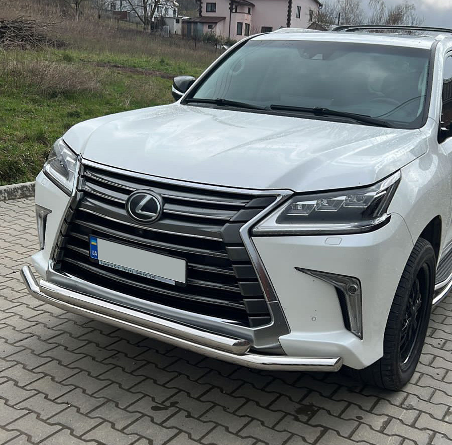 Передній захист ST014 2015-2024  нерж для Lexus LX570/450d