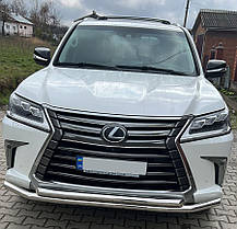 Передній захист ST014 2015-2024  нерж для Lexus LX570/450d, фото 2