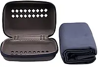 Рушник туристичний з Чохол з EVA Tramp мікрофібра M 50 х 100 см, темно-синій Похідний рушник Трмап