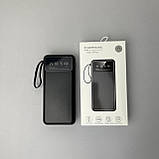 Power Bank Super з кабелем USB+Micro+Type-C+Lightning (20000mAh) Чорний, фото 3