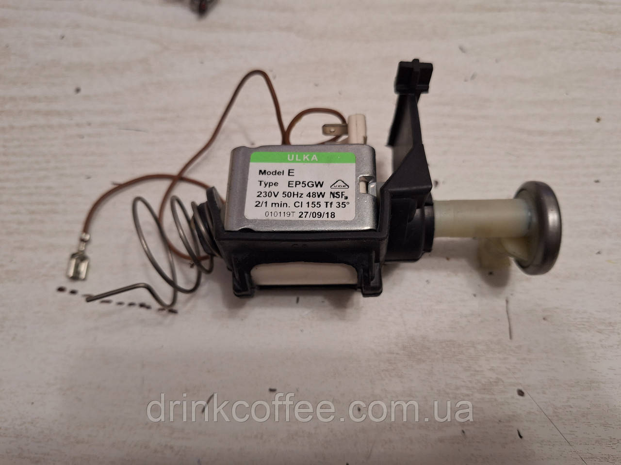 Насос помпа ULKA E EP5GW 48W 50Hz 230V в зборі для кавомашини Delonghi ECAM 45.766В ELETTA Cappuccino TOP б/у