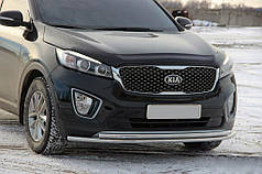 Передній захист ST014 60 / 42мм нерж для Kia Sorento UM 2015-2020 рр