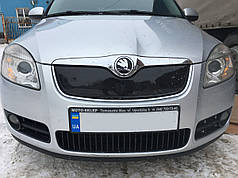 Зимова накладка на решітку 2007-2010  верхня Матова для Skoda Fabia рр