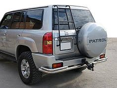 Задня дуга AK005-3 нерж для Nissan Patrol Y61 1997-2011 рр