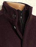 Чоловіче стильне вовняне пальто з жилетом 52, фото 8