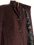 Чоловіче стильне вовняне пальто з жилетом 52, фото 5