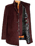 Чоловіче стильне вовняне пальто з жилетом 52, фото 3