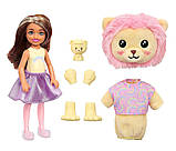 Лялька-сюрприз Barbie Cutie Reveal Chelsea Lion Plush Челсі в костюмі, Левеня Барбі Милашка проявляшка, фото 4