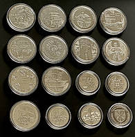 Набор 16 монет серия «Вооруженные силы Украины» ВСУ 2019-2023 год в капсуле