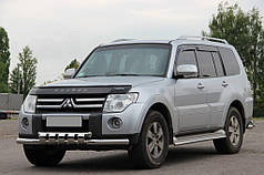 Передній захист ST015 нерж. для Mitsubishi Pajero Wagon III