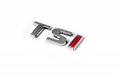Напис TSI під оригінал TS-хром  I-червона для Volkswagen Passat B7 2012-2015рр