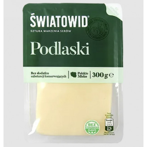 Сир твердий нарізка слайсами Gouda Swiatowid, 300 г, Польща