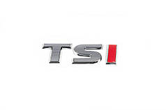 Напис TSI під оригінал TS-хром  I-червона для Volkswagen Jetta 2011-2018 рр