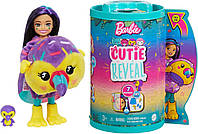 Кукла-сюрприз Barbie Cutie Reveal Chelsea Toucan Plush Челси в костюме, Тукан Барби Милашка проявляшка