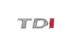 Напис TDI під оригінал TD-хром  I-червона для Volkswagen Jetta 2011-2018 рр