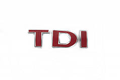 Напис Tdi Під оригінал  Всі букви червоні для Volkswagen Passat B5 1997-2005 років