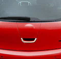 Накладка на задню ручку нерж. OmsaLine - Італійська нержавійка для Opel Astra J 2010-2024 рр