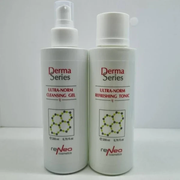 Набір Derma Series для очищення жирної шкіри обличчя тонік + гель