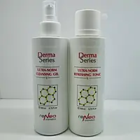 Набір Derma Series для очищення жирної шкіри обличчя тонік + гель