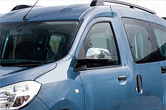 Накладки на дзеркала 2 шт  нерж. Carmos - Турецька сталь для Renault Dokker 2013-2024 рр