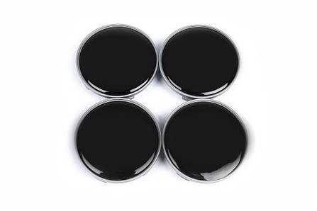 Ковпачки на диски 65мм V1 чорні 4 шт для Тюнінг Toyota, фото 2