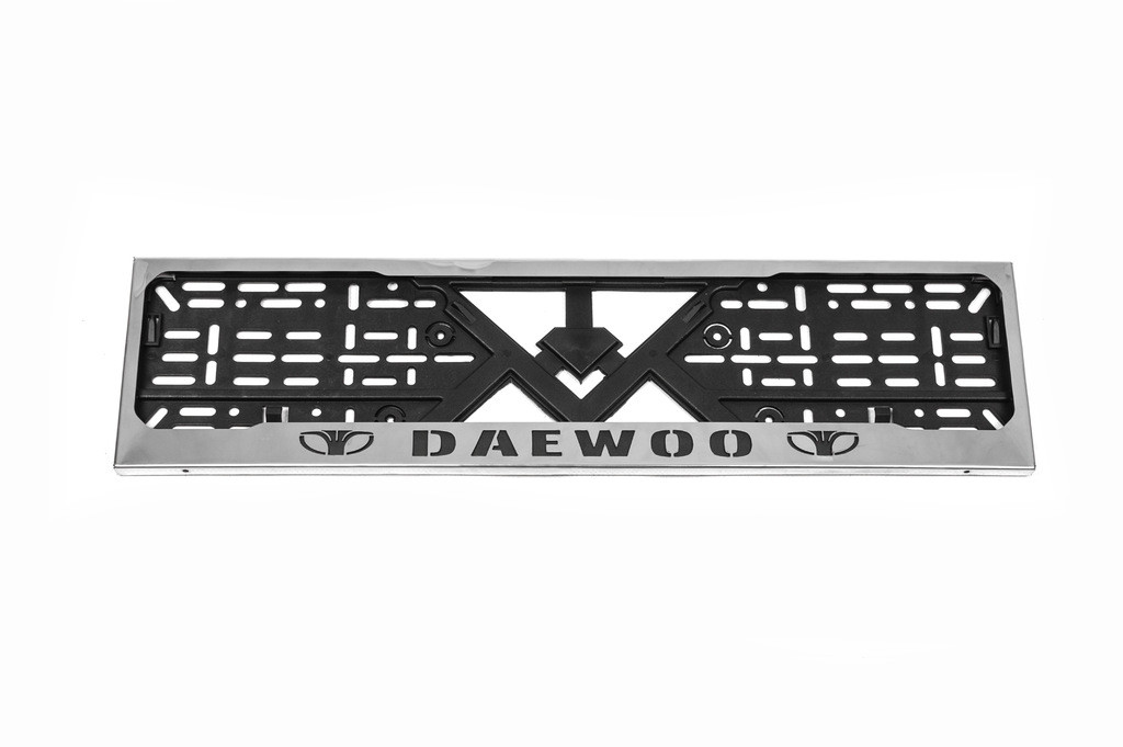 Рамка під номер хром Daewoo 1 шт  нержавіюча сталь для Тюнінг Daewoo