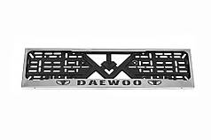 Рамка під номер хром Daewoo 1 шт  нержавіюча сталь для Тюнінг Daewoo