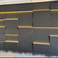 Гіпсова 3д панель із підсвіткою "Led Космо"