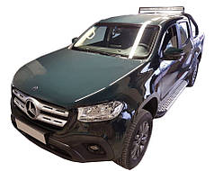 Бокові пороги Allmond Grey 2 шт.  алюміній для Mercedes X class