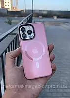 Чехол для iPhone от 11 до 14 pro max TPU+PC AG-Case MagSafe 11, Pink