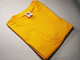 Сонячно жовта 💛Базова яскрава oversize однотонна бавовняна футболка — Fruit of the loom Valueweight, фото 10