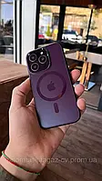 Чехол для iPhone от 11 до 14 pro max TPU+PC AG-Case MagSafe 11 pro max, Deep Purple